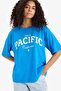 Regular Fit Crew Neck Printed Combed Cotton Short Sleeve T-Shirt F5883Ax25Sm