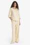 Wide Leg Pocketed High Waist Linen Blend Thin Fabric Trousers F5024Ax25Sp