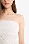 Slim Fit Strapless Lace Blouse F5166Ax25Sm - 5