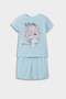 100% Cotton Anime Printed Elastic Waist Pajama Set for Baby Girl E1554A525Hs