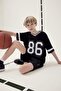 Oversize V-Neck Printed Short Sleeve T-Shirt Boys F2412A825Hs