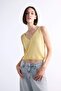 V-Neck Crop Strap Knitwear Tank Top F7499Ax25Sm - 5