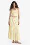High Waist Cotton Lined Crinkle Viscose Maxi Skirt D5033Ax25Sm - 5