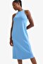 Ultra Soft Round Neck Modal Sleeveless Midi Dress F6186Ax25Sm - 4