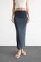 Slim Fit Slim Fit Slit Midi Skirt F8335Ax25Sm - 5