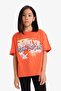 100% Cotton Oversize Wide Fit Printed Crew Neck Short Sleeve T-Shirt Girls E0386A825Sm - 4