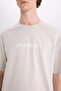 100% Cotton Boxy Fit Crew Neck Printed Short Sleeve T-Shirt E3796Ax25Sm - 6