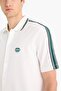 Relax Fit Polo Collar Light Fabric Printed Summer Short Sleeve Shirt F0200Ax25Sm - 5
