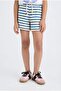 Elastic Waist Striped Shorts for Girls A2466A825Hs - 4