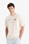 100% Cotton Initial D Boxy Fit Crew Neck Back Printed Short Sleeve T-Shirt F2877Ax25Sm - 4