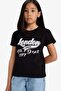 Crew Neck Printed Short Sleeve T-Shirt Girls E5898A825Sm - 3