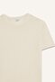 Cotton Regular Fit Crew Neck Short Sleeve White Knitwear Look T-Shirt E3963Ax25Sm - 7