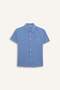 100% Cotton Oversize Wide Fit Polo Collar Short Sleeve Shirt for Boys E5832A825Hs - 8