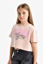 100% Cotton Crop Crew Neck Printed Short Sleeve T-Shirt Girls E0385A825Sm - 3