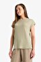 Crew Neck Wrap Short Sleeve T-Shirt F2768Ax25Sm - 5