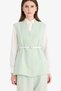 V-Neck Belt Piece Cross Woven Hijab Classic Vest F1371Ax25Sm - 6
