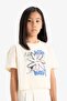 100% Cotton Crew Neck Printed Short Sleeve T-Shirt Girls E0384A825Sm - 3