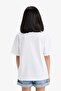 100% Cotton Relax Fit Palm Tree Printed Crew Neck Short Sleeve T-Shirt Girls E0389A825Sm - 6