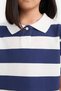100% Cotton Relax Fit Striped Short Sleeve Polo T-Shirt Girls E0065A825Sm - 5