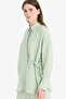 Relax Fit Modal Front Tie Long Sleeve Shirt Tunic F1358Ax25Sm