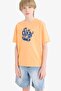 Crew Neck Printed Short Sleeve T-Shirt Boys E0179A825Hs - 3