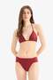 Regular Fit Satin Bikini Bottom-Fall in Love E0399Ax25Sm - 2