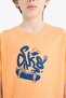 Crew Neck Printed Short Sleeve T-Shirt Boys E0179A825Hs - 5