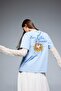 Oversized Wide Fit Crew Neck Back Printed Short Sleeve T-Shirt F2647Ax25Sm