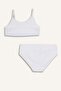 100% Cotton 2-Piece Set Bra Slip Panties Girls F4155A825Sp - 6