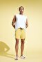 Quick-Drying Basic Mesh Lined Flexible Textured Short Length Swim Shorts C5138Ax25Hs