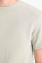 Regular Fit Crew Neck Short Sleeve Cotton Heavy Fabric T-Shirt E2587Ax25Sm - 4
