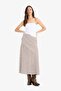 A-Line Gingham Regular Waist Seersucker Textured Maxi Skirt F5805Ax25Sm - 2