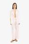 100% Cotton Lace White Beach Pants with Elastic Waist D9767Ax25Sm - 3