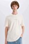 100% Cotton Regular Fit Crew Neck Printed Short Sleeve T-Shirt E3940Ax25Sm - 3