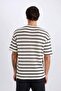 Boxy Fit Crew Neck Striped Short Sleeve T-Shirt E1384Ax25Sm - 6