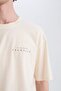 100% Cotton Vikings Valhalla Boxy Fit Crew Neck Back Printed Short Sleeve T-Shirt E3278Ax25Sm - 6