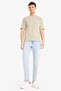 100% Cotton Haring Boxy Fit Crew Neck Back Printed Short Sleeve T-Shirt E3256Ax25Sm - 2