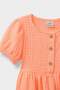 Short Sleeve Wrinkled Textured Summer Dress Baby Girl E8716A525Sm - 6