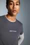 Stretch Fabric Slim Fit Narrow Cut Crew Neck Sportsman Short Sleeve T-Shirt E2436Ax25Sm