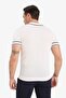 Standard Fit Polo Collar Short Sleeve White Knitwear T-Shirt E3251Ax25Sm - 3