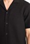Relax Fit Summer Apaş Collar Cotton Short Sleeve Shirt B4130Ax25Sp - 5
