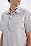 Quick-Drying Regular Fit Polo Collar Crinkle Summer Short Sleeve Shirt E1223Ax25Sm - 5