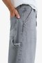 Skater Fit Wide Fit Low Waist Wide Leg Jean Pants F3927Ax25Sm - 4