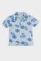 100% Cotton Polo Collar Palm Pattern Short Sleeve T-Shirt Baby Boy E6764A525Sm