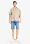 قميص صيفي بأكمام قصيرة وياقة Apaş بقصة عادية E2533AX25SM - 2