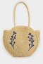 Women's Straw Shoulder Bag E1467Axns - 2