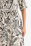 Shirt Collar Floral Belted Short Sleeve Midi Summer Dress F1827Ax25Sm - 4