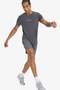 Stretch Fabric Slim Fit Narrow Cut Crew Neck Sportsman Short Sleeve T-Shirt E2436Ax25Sm - 5