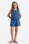 Elastic Waist Cotton Shorts for Girls D7617A825Hs - 2