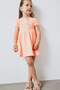 Short Sleeve Wrinkled Textured Summer Dress Baby Girl E8716A525Sm - 2
